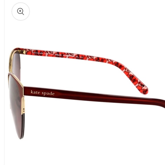 KATE SPADE Women\'s Red Cat-Eye Sunglasses NIB main image 5